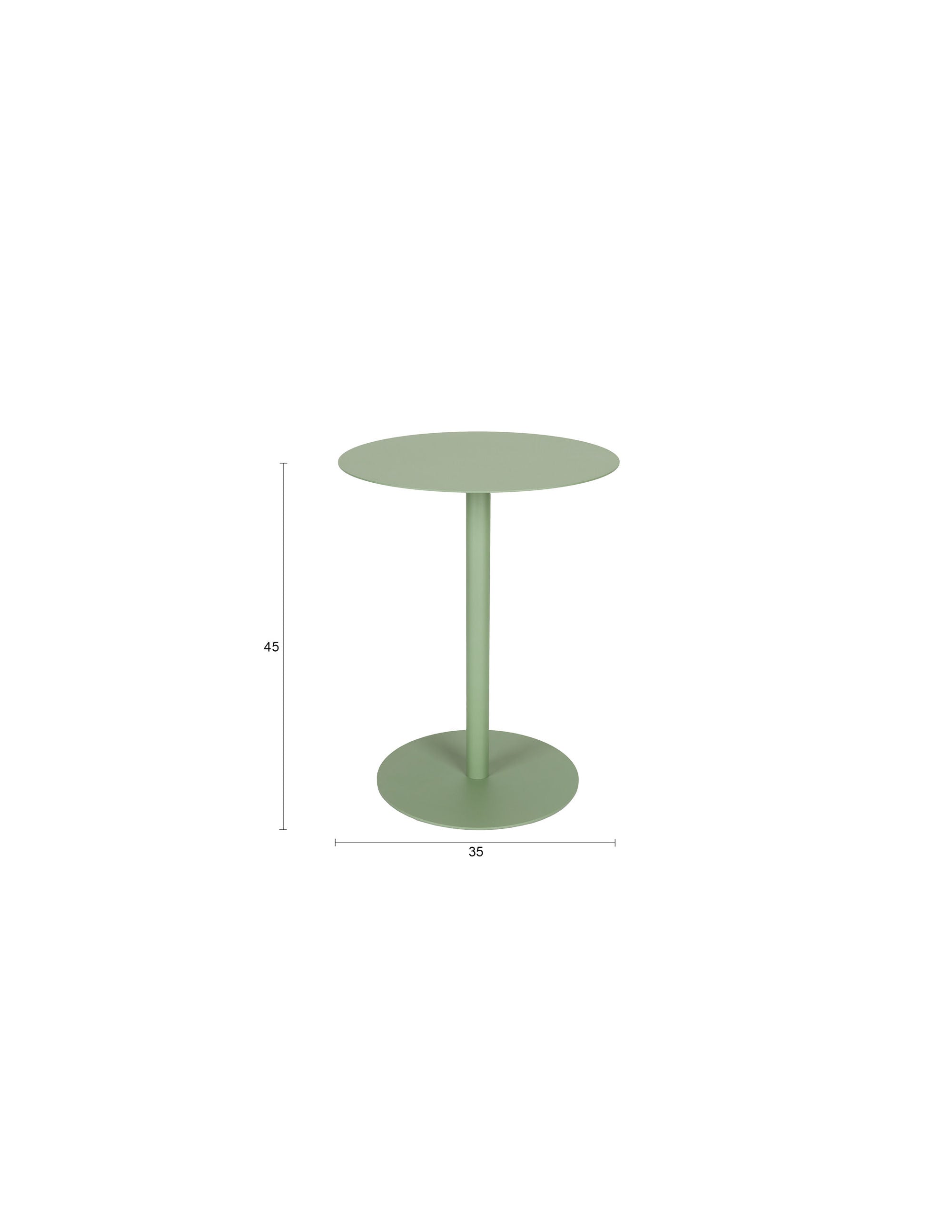 Zuiver Snow Desert Sage Green Side Table